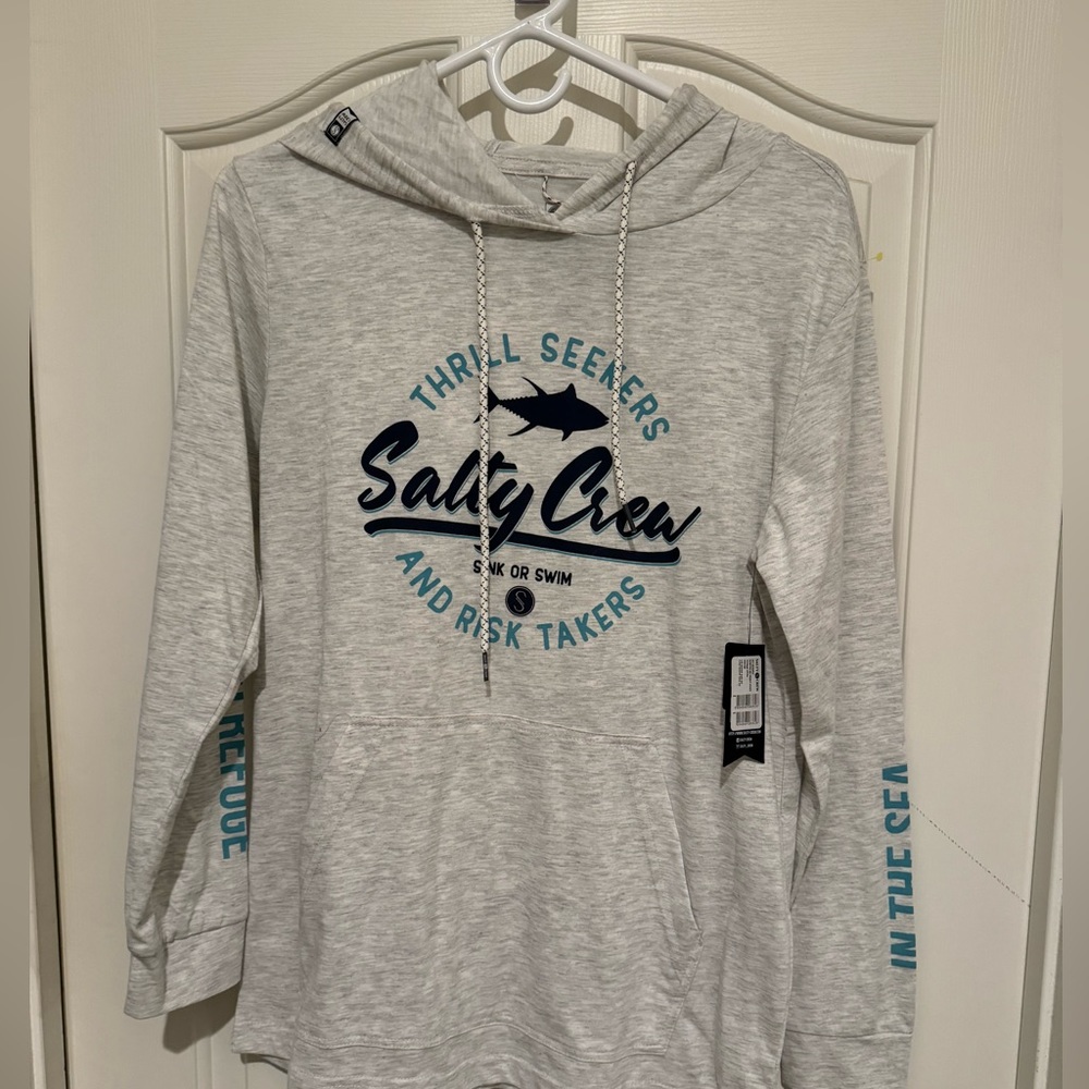New Salty Crew hooded tshirt hoodie XS NWT    UPF Protection 40+